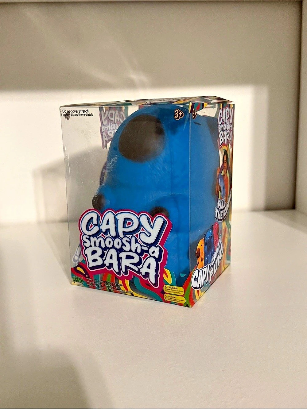 Capy Smooshy-Bara Blue Plush Toy NWT